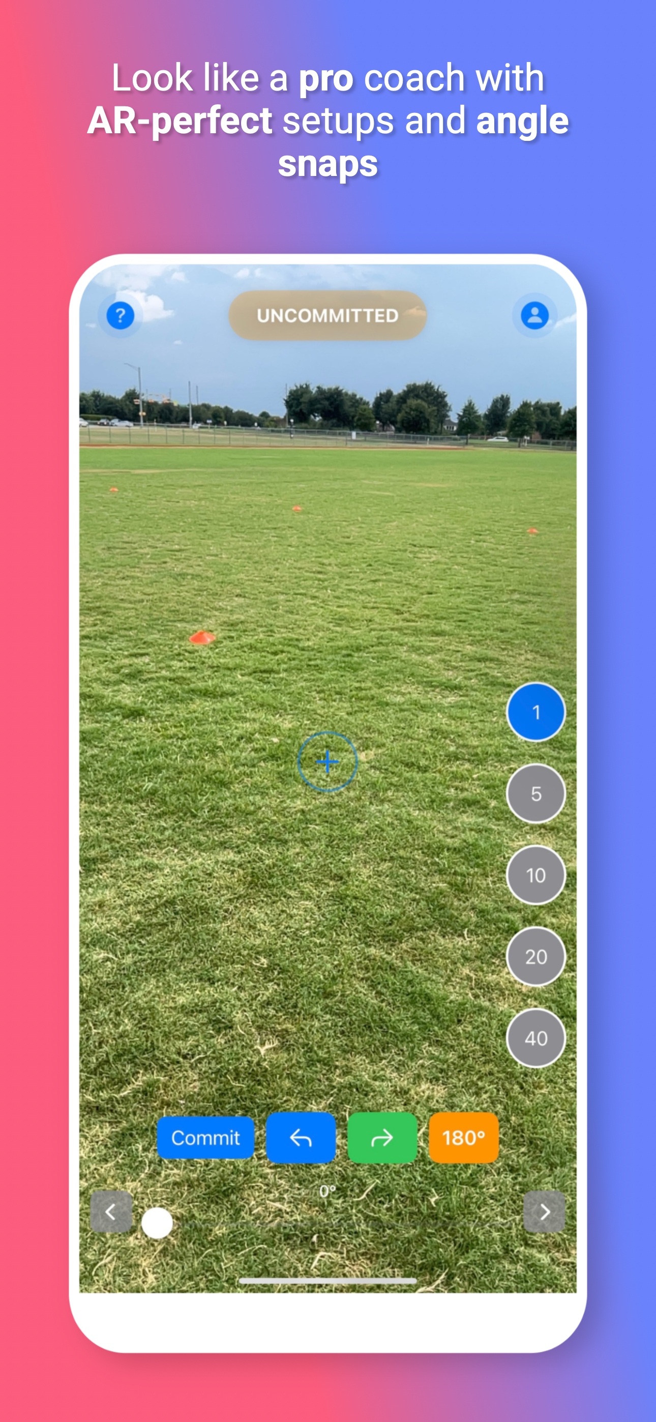 Solo measurement with AR showing professional setup capabilities